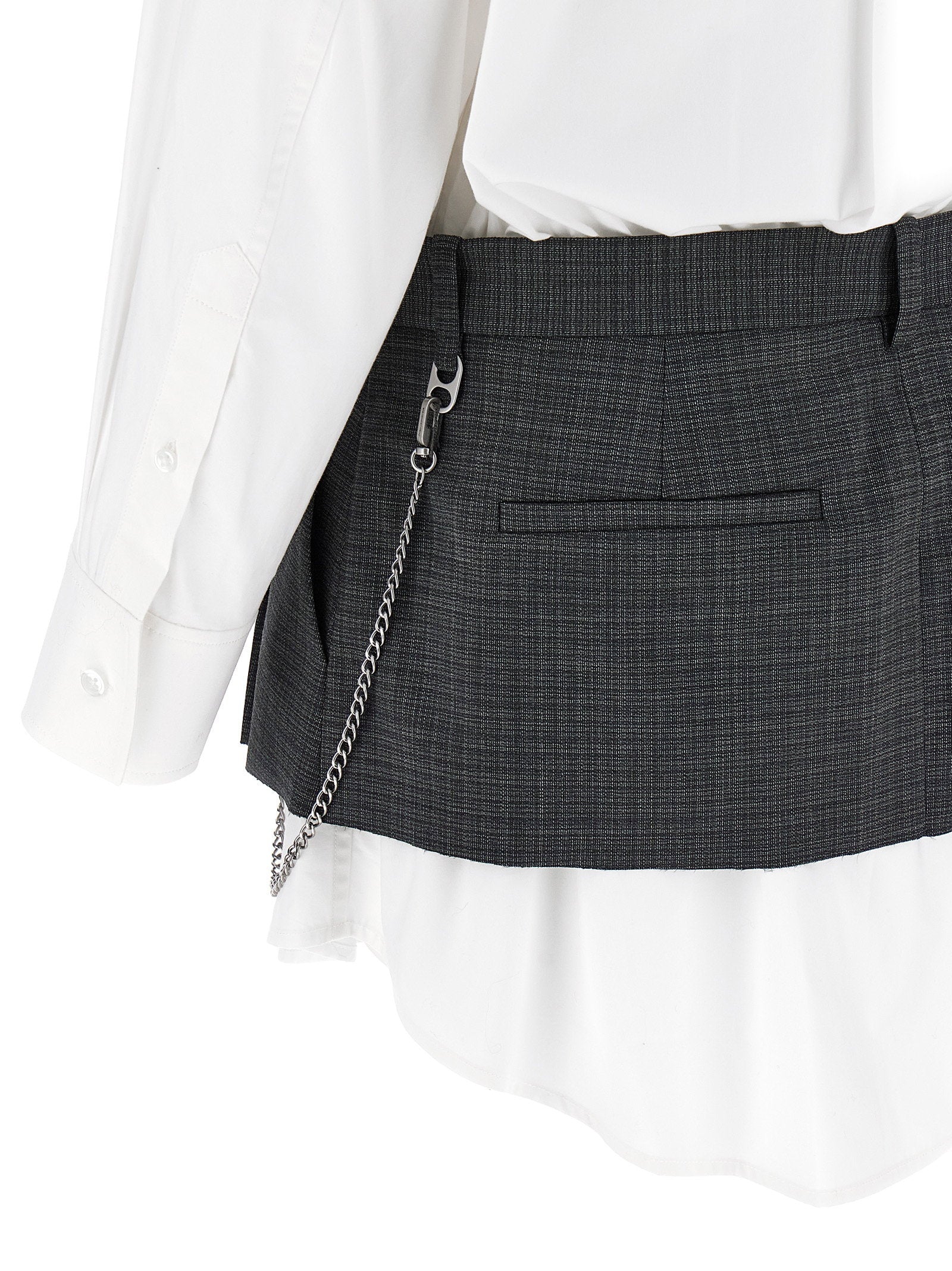 Alexander Wang Pre-styled Shirt Dress W Chain Dress