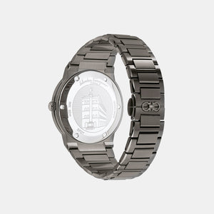 F-80 Classic Men Quartz Grey Dial Analog Stainless Steel Watch SFDT01520
