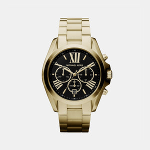 Bradshaw Women Quartz Black Dial Chronograph Stainless Steel Watch MK5739