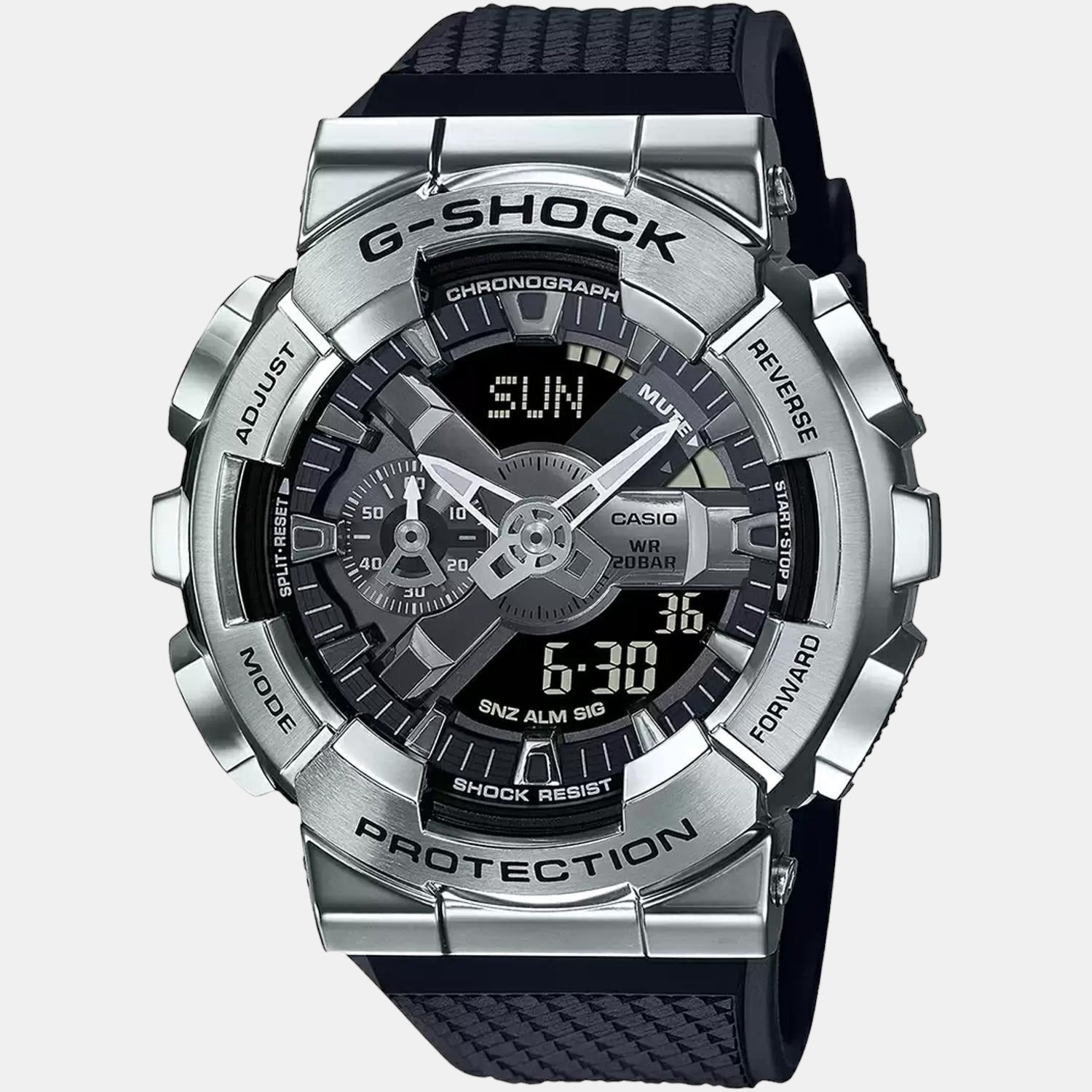 G-Shock Men Quartz Black Dial Analog-Digital Resin Watch G1051
