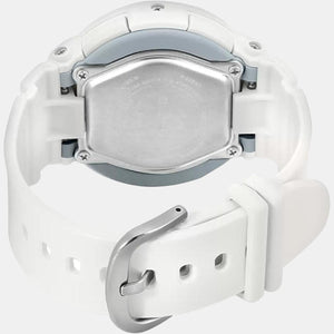 Baby-G Women Quartz Silver Dial Analog-Digital Leather Watch B145