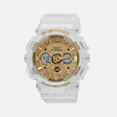 G-Shock Women Women Quartz Gold Dial Analog-Digital Resin Watch G1401