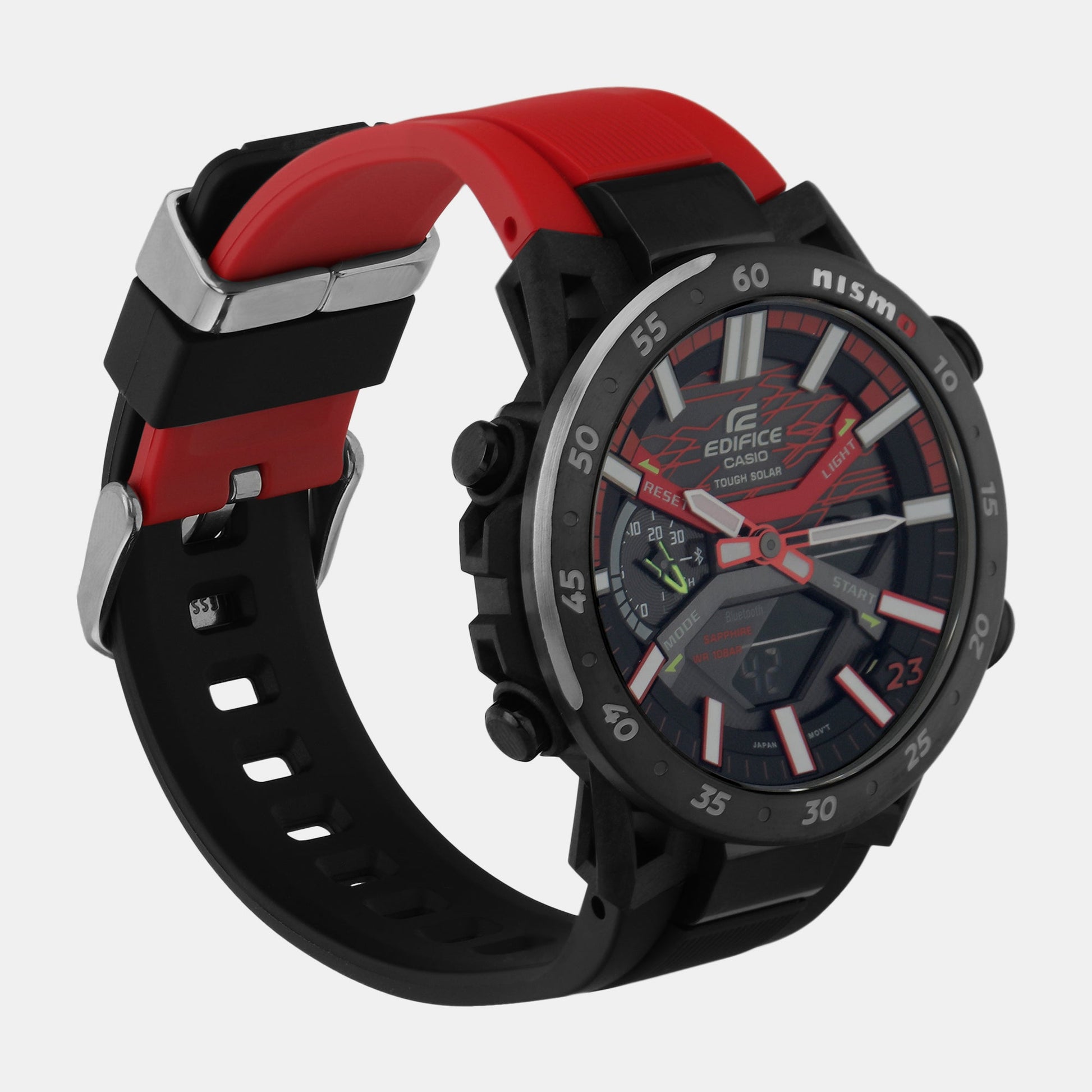 Edifice Men Quartz Black Dial Analog-Digital Resin Watch ED579
