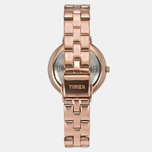 Fashion Women Quartz Silver Dial Analog Stainless Steel Watch TWEL14708