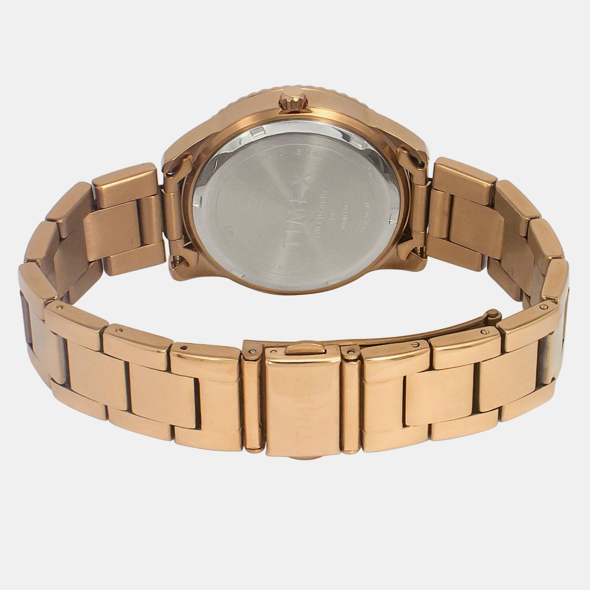 E Class Women Quartz Rose Gold Dial Analog Stainless Steel Watch TWEL16801