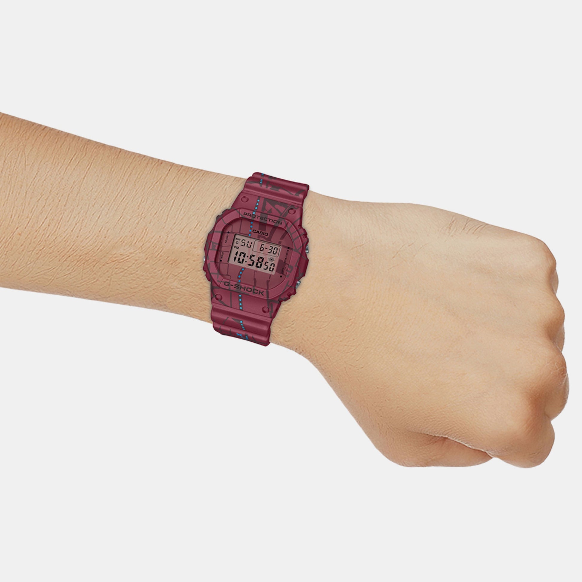 G-Shock Men Quartz Red Dial Digital Resin Watch G1361