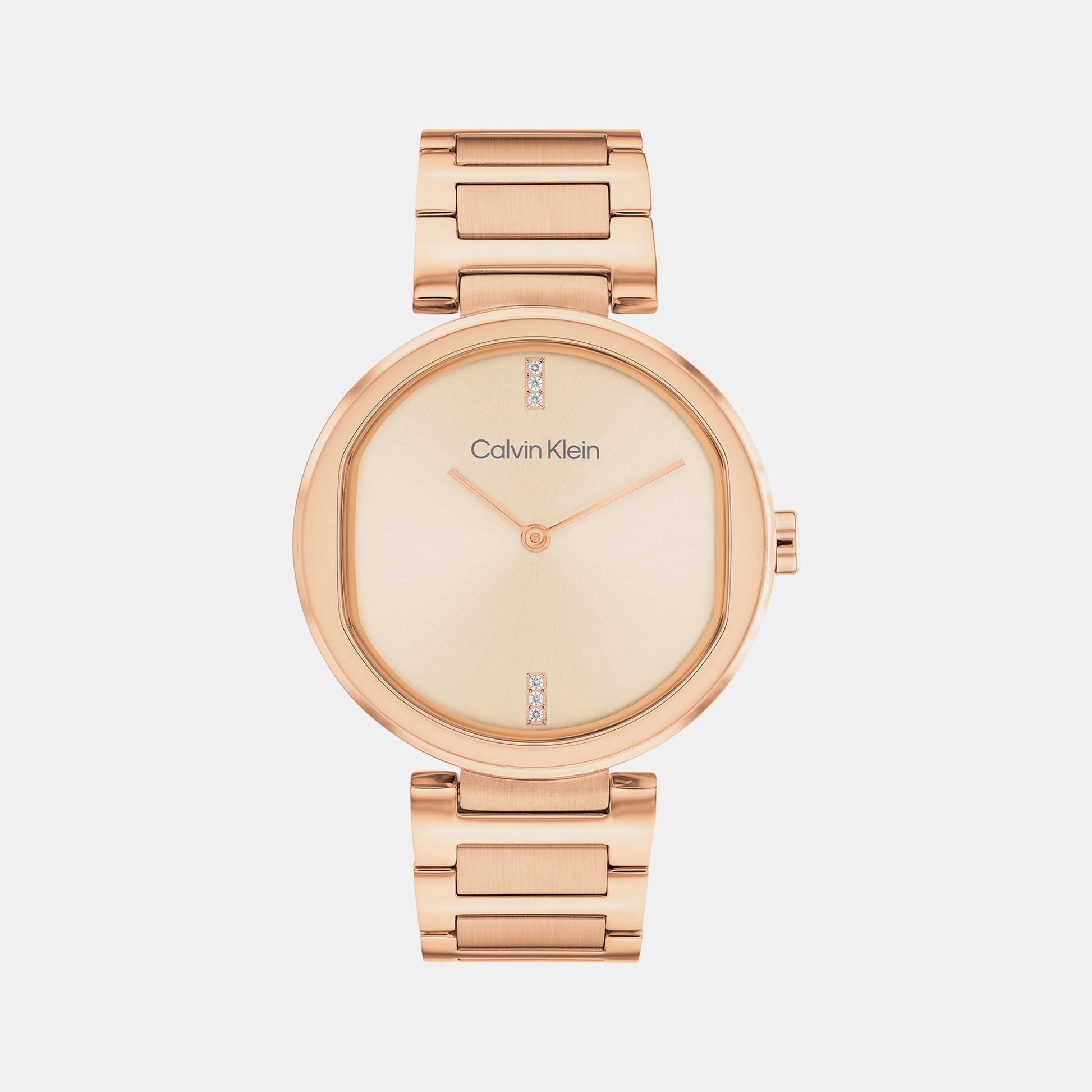 Ck Sensation Women Quartz Rose Gold Dial Analog Stainless Steel Watch 25200431