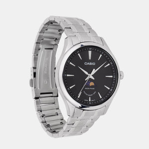 Enticer Men Quartz Black Dial Analog Stainless Steel Watch A2165