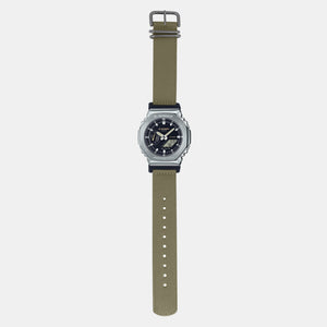 G-Shock Men Quartz Grey Dial Analog-Digital Fabric Watch G1372