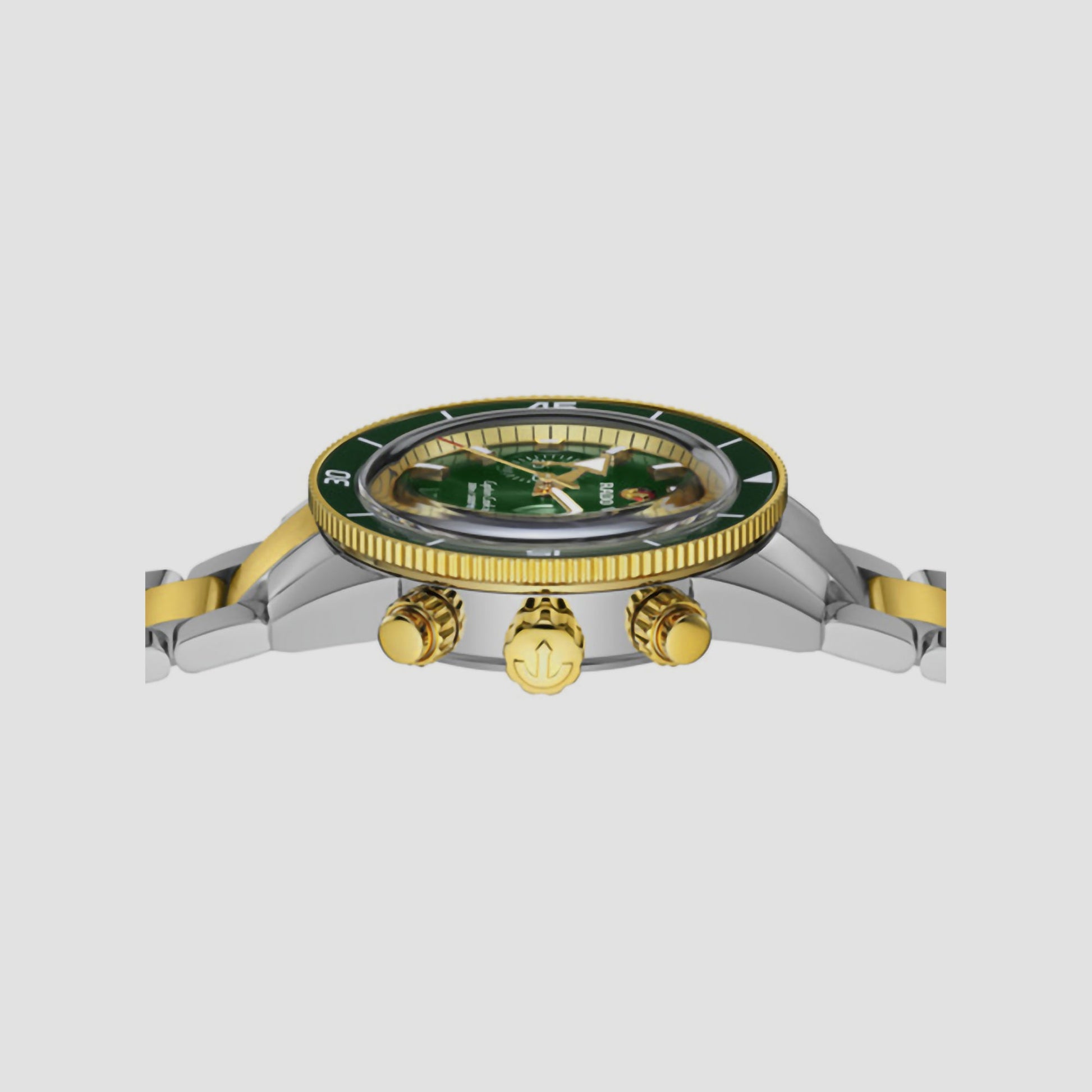 Captain Cook Men Automatic Green Dial Chronograph Stainless Steel Watch R32151318