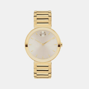 Bold Women Quartz Rose Gold Dial Analog Stainless Steel Watch 3601088