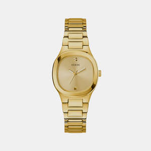 Eve Women Quartz Gold Dial Analog Stainless Steel Watch GW0615L2