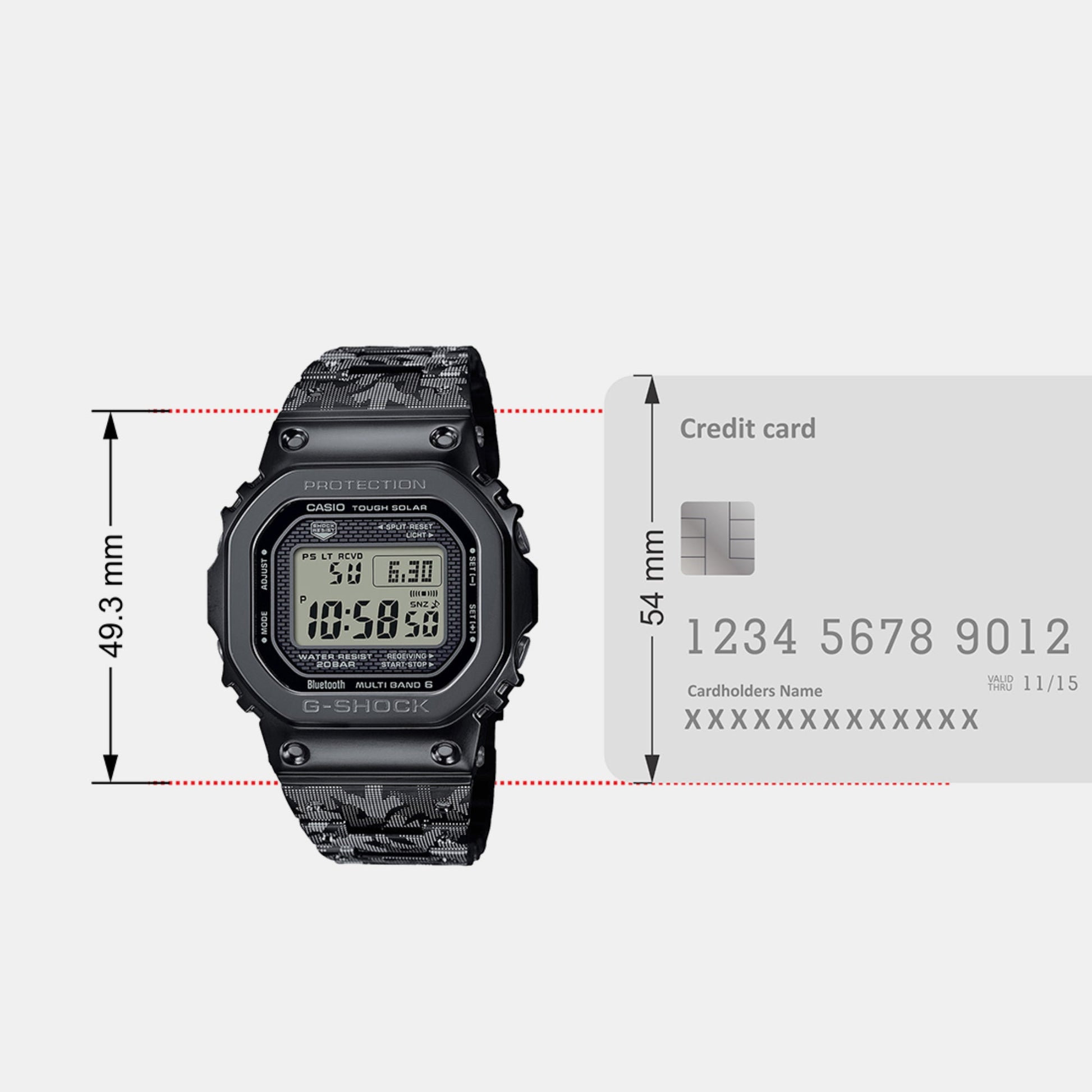 G-Shock Men Quartz Black Dial Digital Silicone Watch G1321