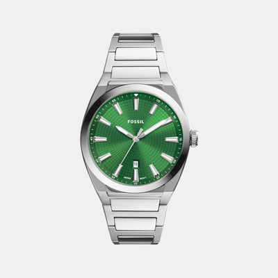 Everett Men Quartz Green Dial Analog Stainless Steel Watch FS5983