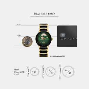 Centrix Unisex Automatic Green Dial Analog Ceramic Watch R30008302