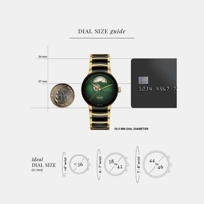 Centrix Unisex Automatic Green Dial Analog Ceramic Watch R30008302