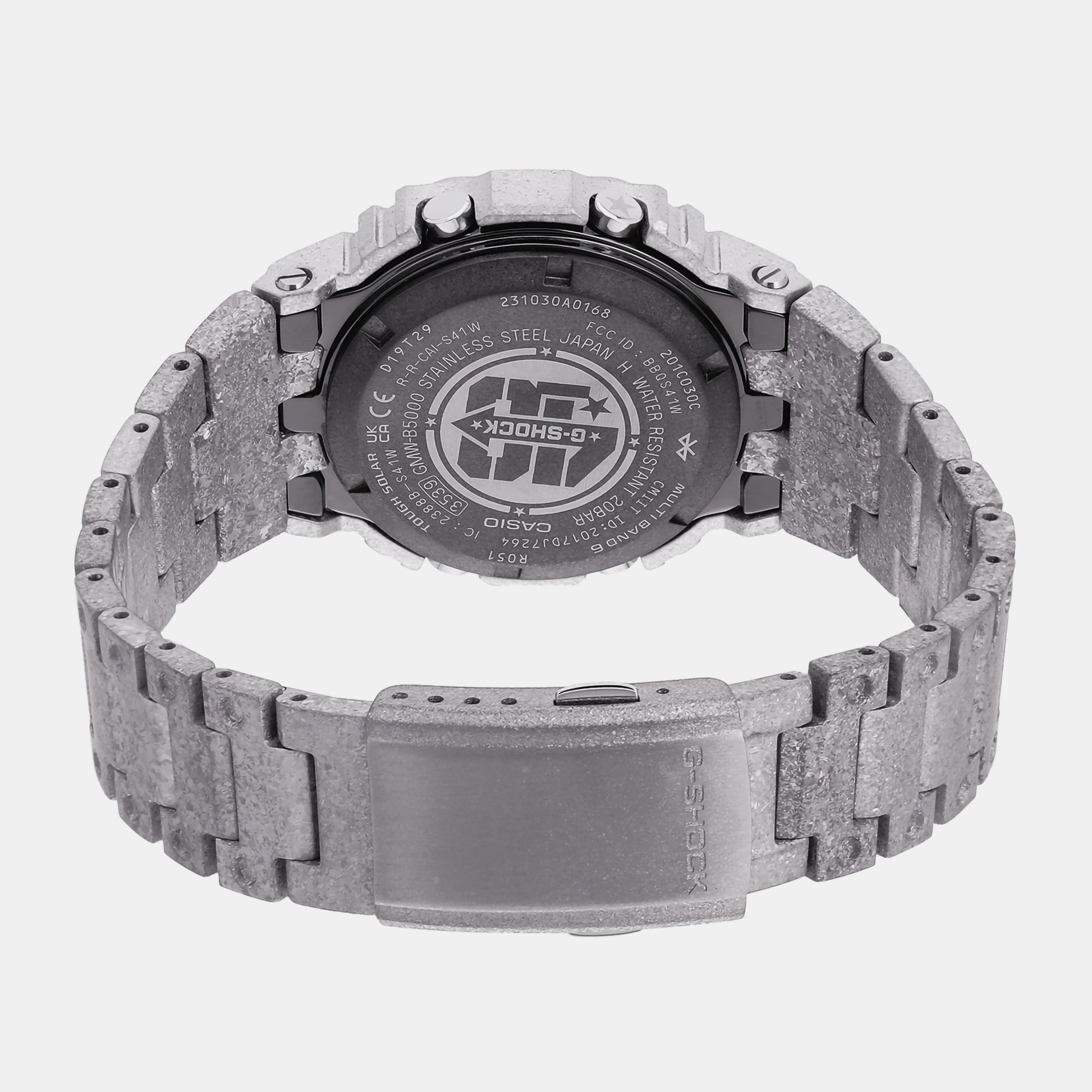 G-Shock Men Solar Black Dial Digital Stainless Steel Watch G1393