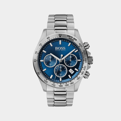 Hero Men Quartz Blue Dial Chronograph Stainless Steel Watch 1513755
