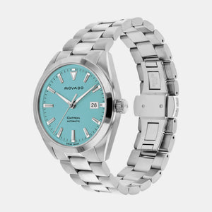 Datron Heritage Men Quartz Blue Dial Analog Stainless Steel Watch 3650175