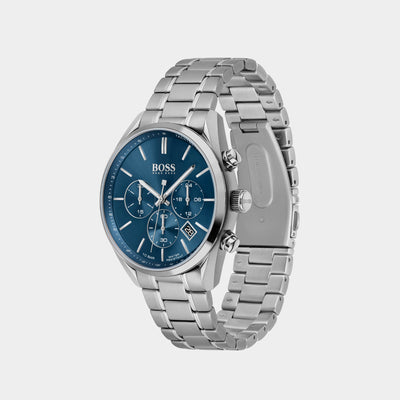 Champion Men Quartz Blue Dial Chronograph Stainless Steel Watch 1513818