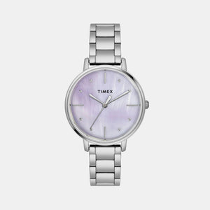 Classics Women Quartz Mother Of Pearl Dial Analog Stainless Steel Watch TWEL15806