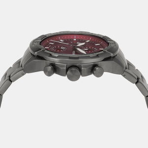 Bronson Men Quartz Smoke Dial Chronograph Stainless Steel Watch FS6017