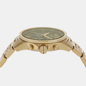 Banks Men Quartz Green Dial Chronograph Stainless Steel Watch AX1746