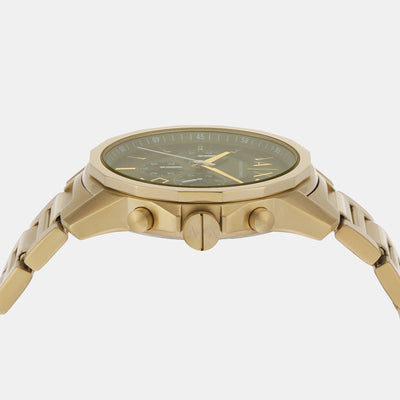 Banks Men Quartz Green Dial Chronograph Stainless Steel Watch AX1746