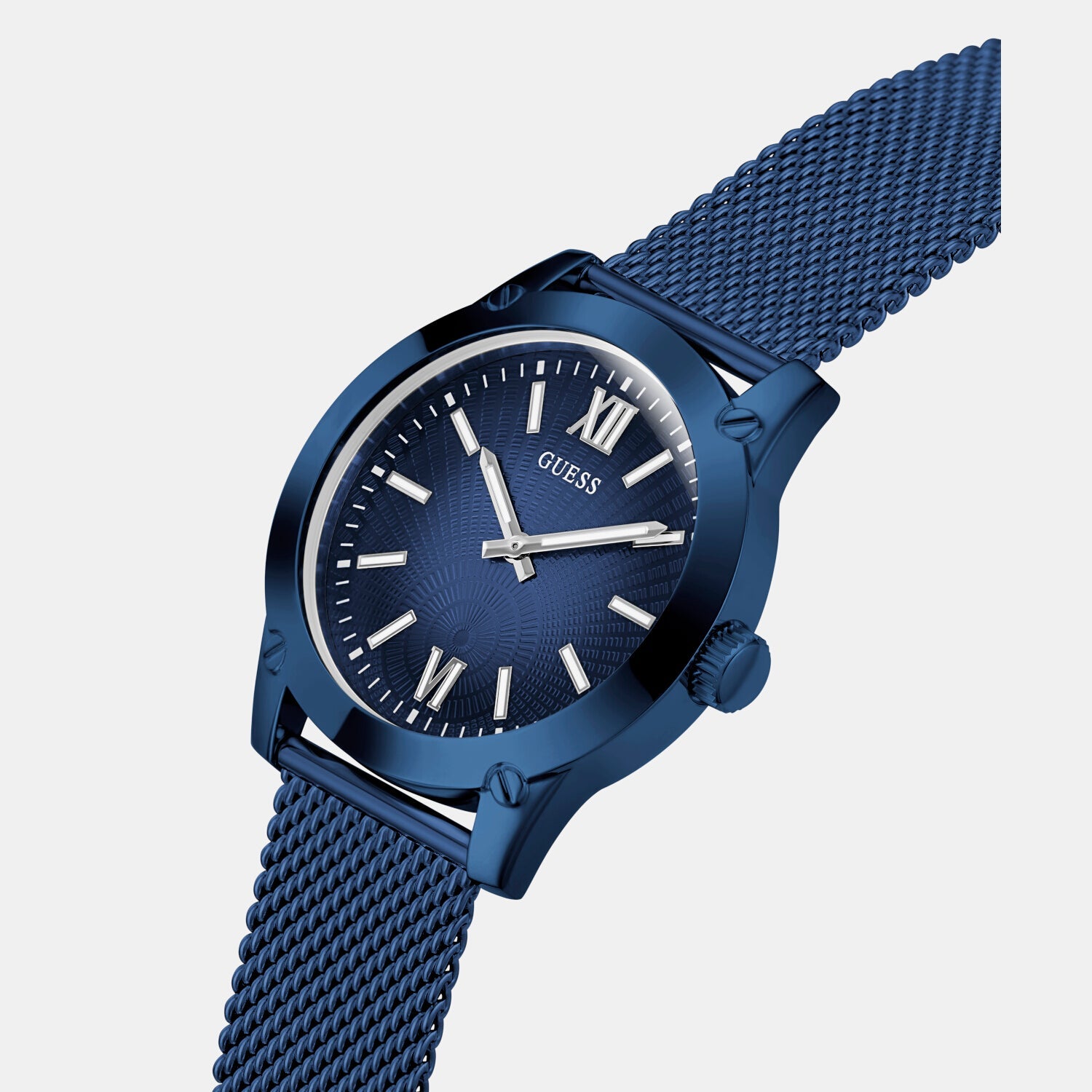 Guess Dress Men Quartz Blue Dial Analog Stainless Steel Watch GW0629G3