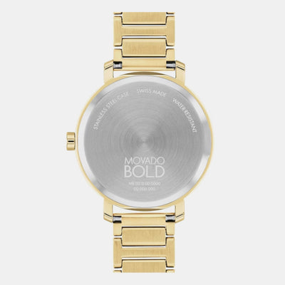 Bold Women Quartz Gold Dial Analog Stainless Steel Watch 3601106