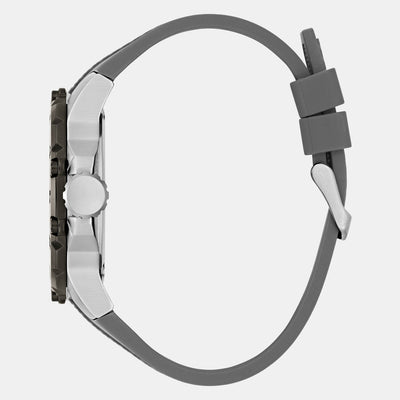 Contender Men Quartz Grey Dial Analog Silicone Watch GW0640G1