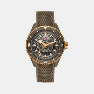 Captain Cook Men Automatic Brown Dial Analog Rubber Watch R32150168