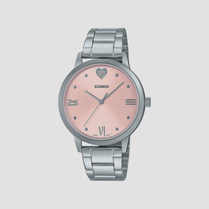 Enticer Women Quartz Pink Dial Analog Stainless Steel Watch A1991