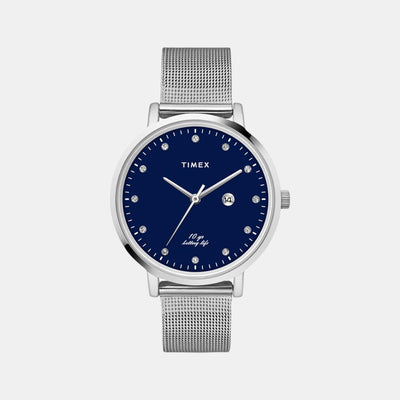 Empera Women Quartz Blue Dial Analog Stainless Steel Watch TWEL12906