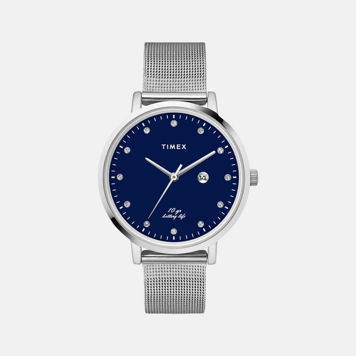 Empera Women Quartz Blue Dial Analog Stainless Steel Watch TWEL12906