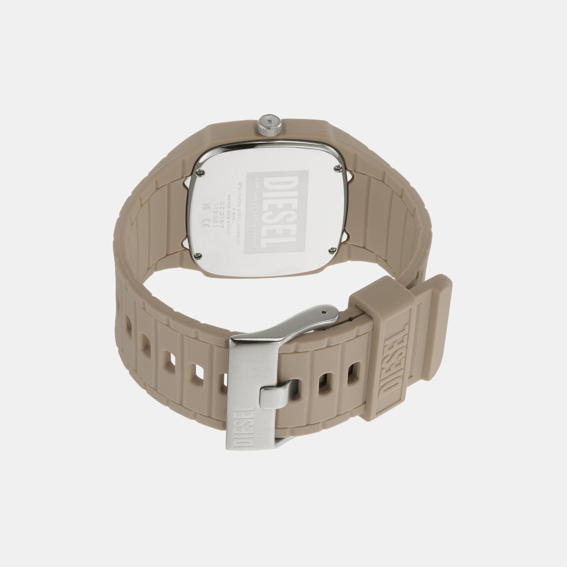 Cliffhanger 2.0 Men Quartz Beige Dial Analog Silicone Watch DZ2167