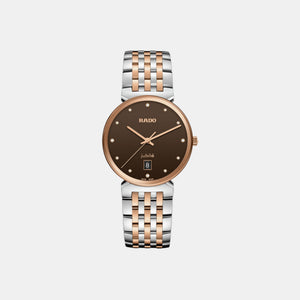 Florence Unisex Quartz Brown Dial Analog Stainless Steel Watch R48912763