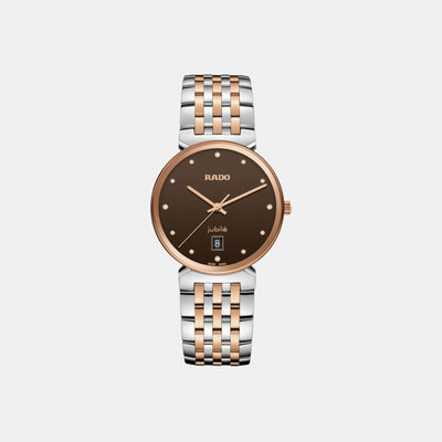 Florence Unisex Quartz Brown Dial Analog Stainless Steel Watch R48912763
