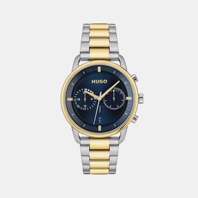 Advise Men Quartz Blue Dial Chronograph Stainless Steel Watch 1530235