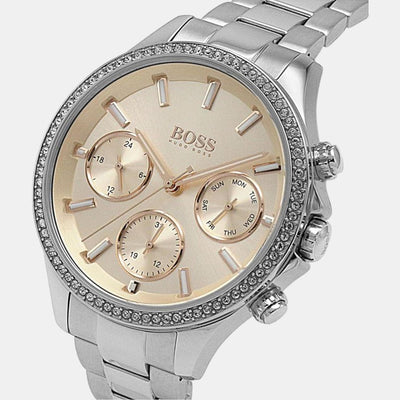 Hera Women Quartz Pink Dial Chronograph Stainless Steel Watch 1502565