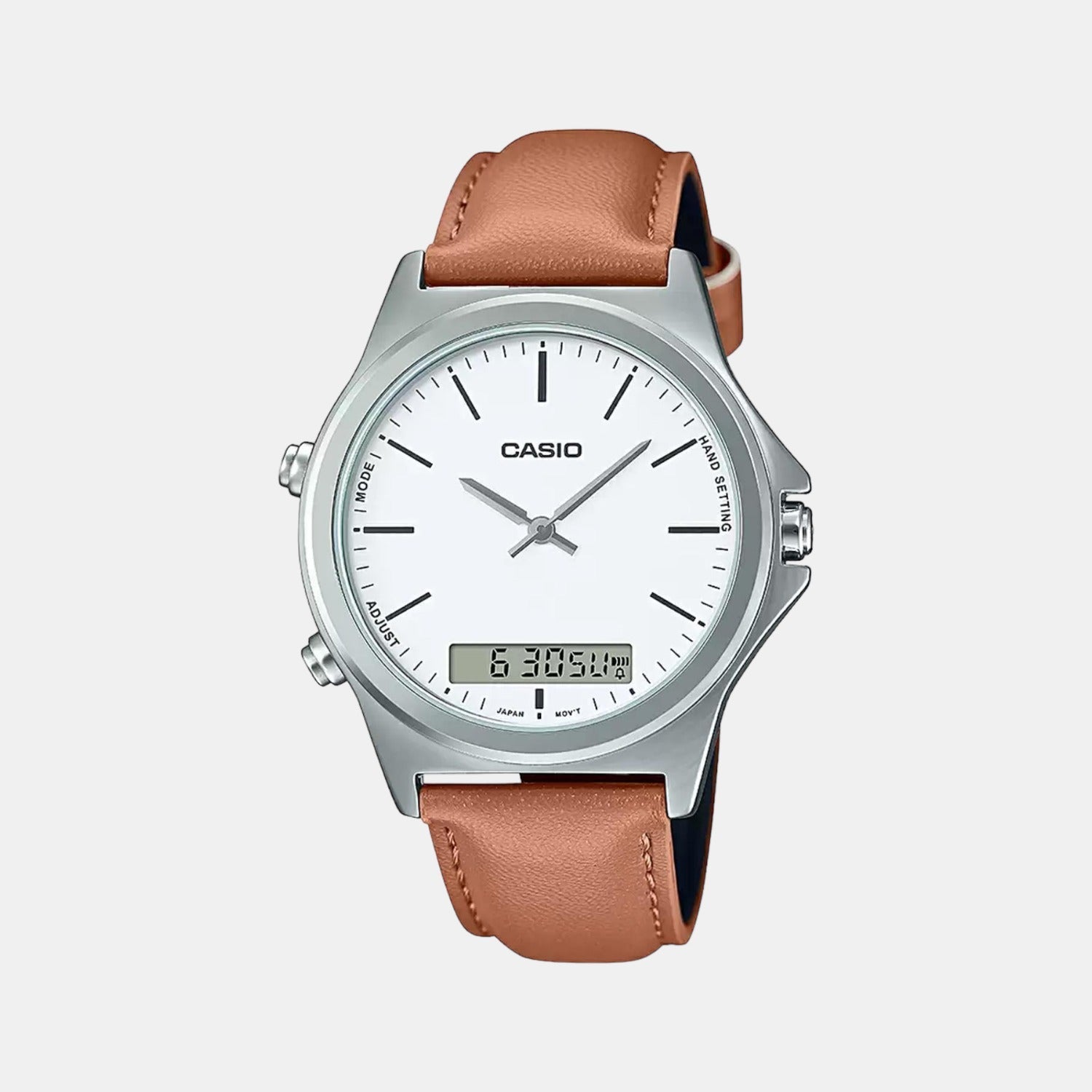 Enticer Men Quartz White Dial Analog Leather Watch A1927
