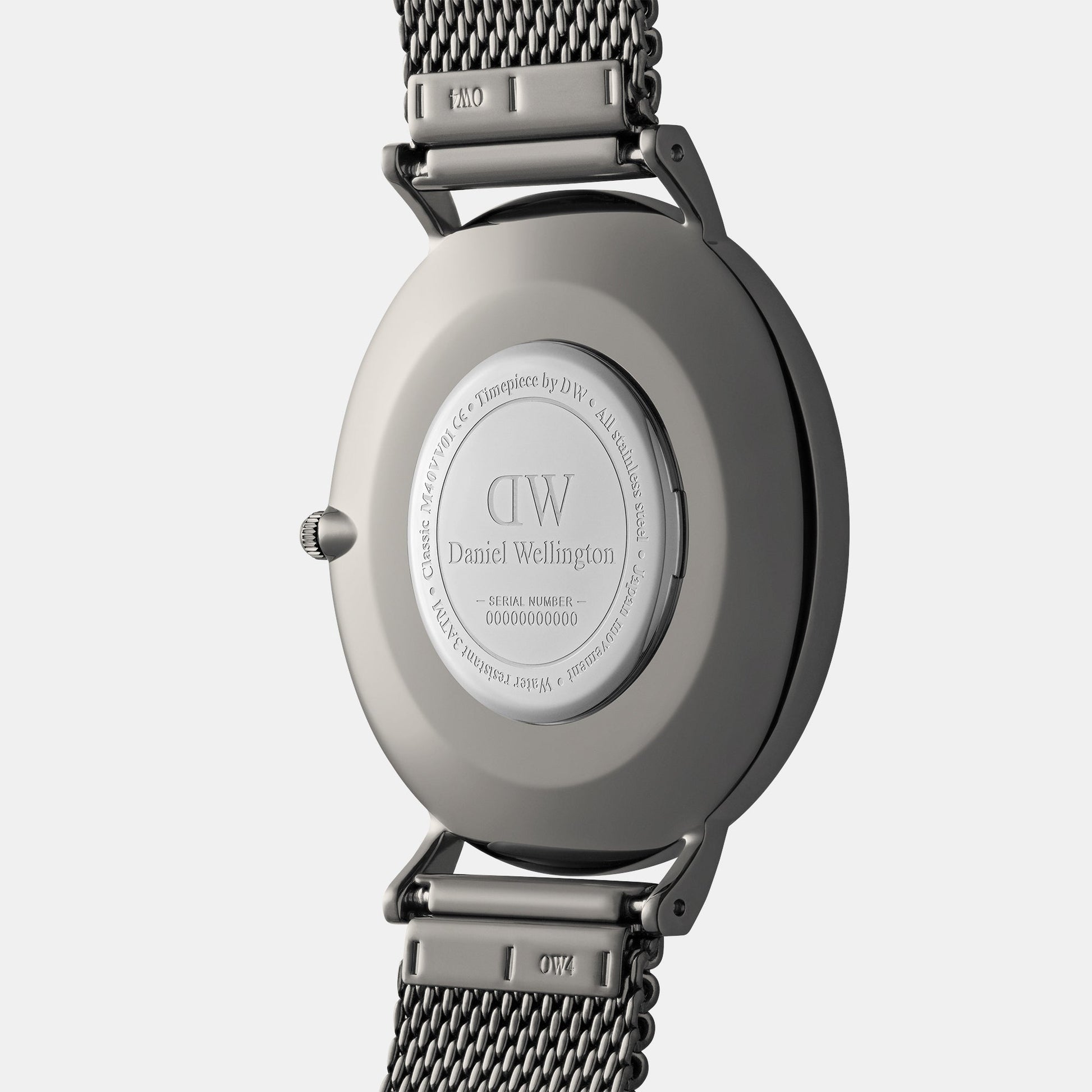 Classic Men Quartz Grey Dial Analog Stainless Steel Watch DW00100630K