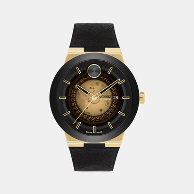 Bold Men Automatic Transparent Dial Analog Fabric Watch 3600927