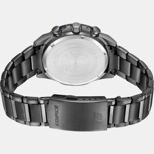 Edifice Men Quartz Black Dial Chronograph Stainless Steel Watch ED568