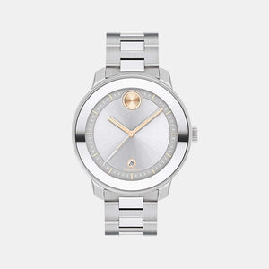 Bold Verso Women Quartz Silver Dial Analog Stainless Steel Watch 3600747