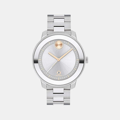 Bold Verso Women Quartz Silver Dial Analog Stainless Steel Watch 3600747