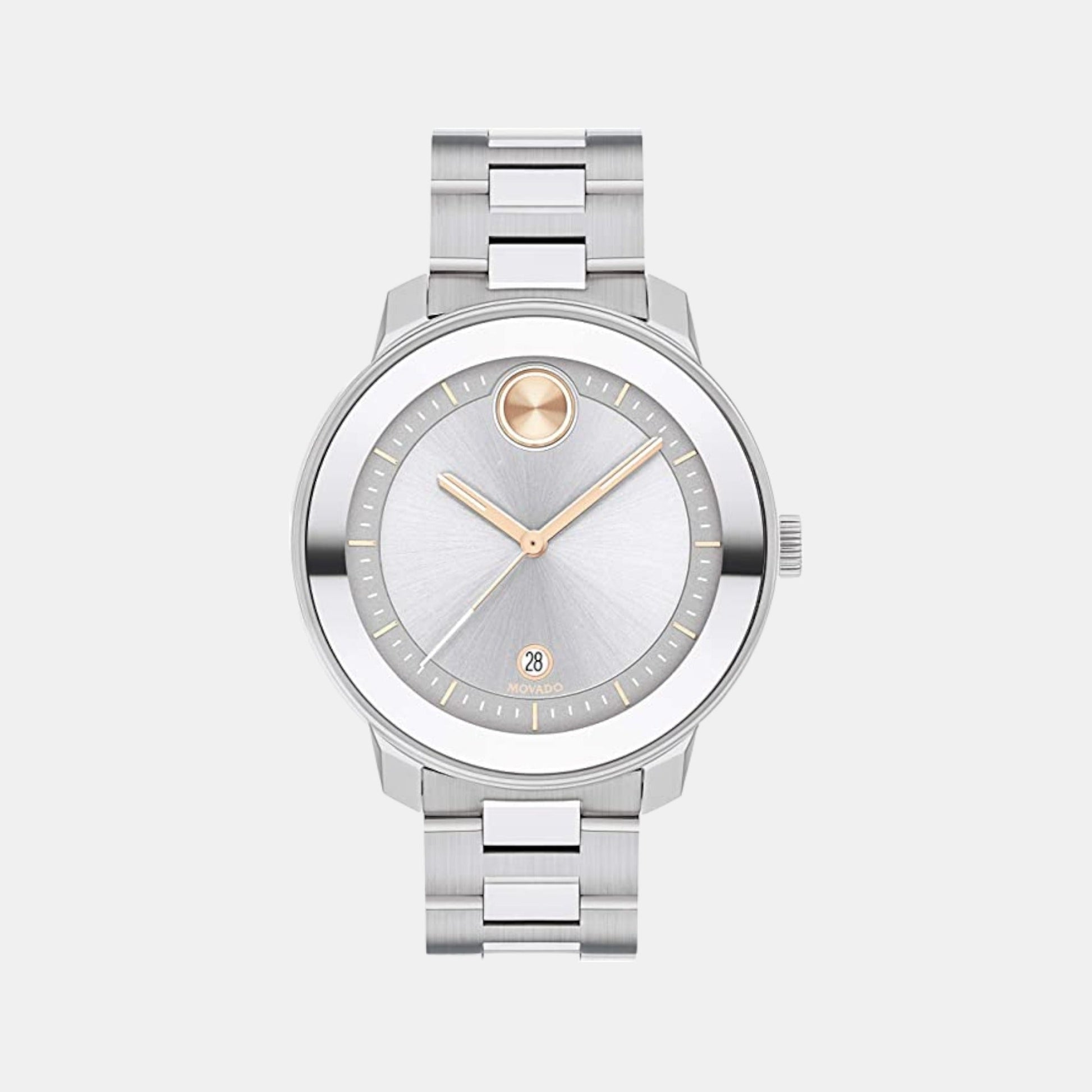 Bold Verso Women Quartz Silver Dial Analog Stainless Steel Watch 3600747