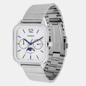 Enticer Men Quartz White Dial Chronograph Stainless Steel Watch A2183