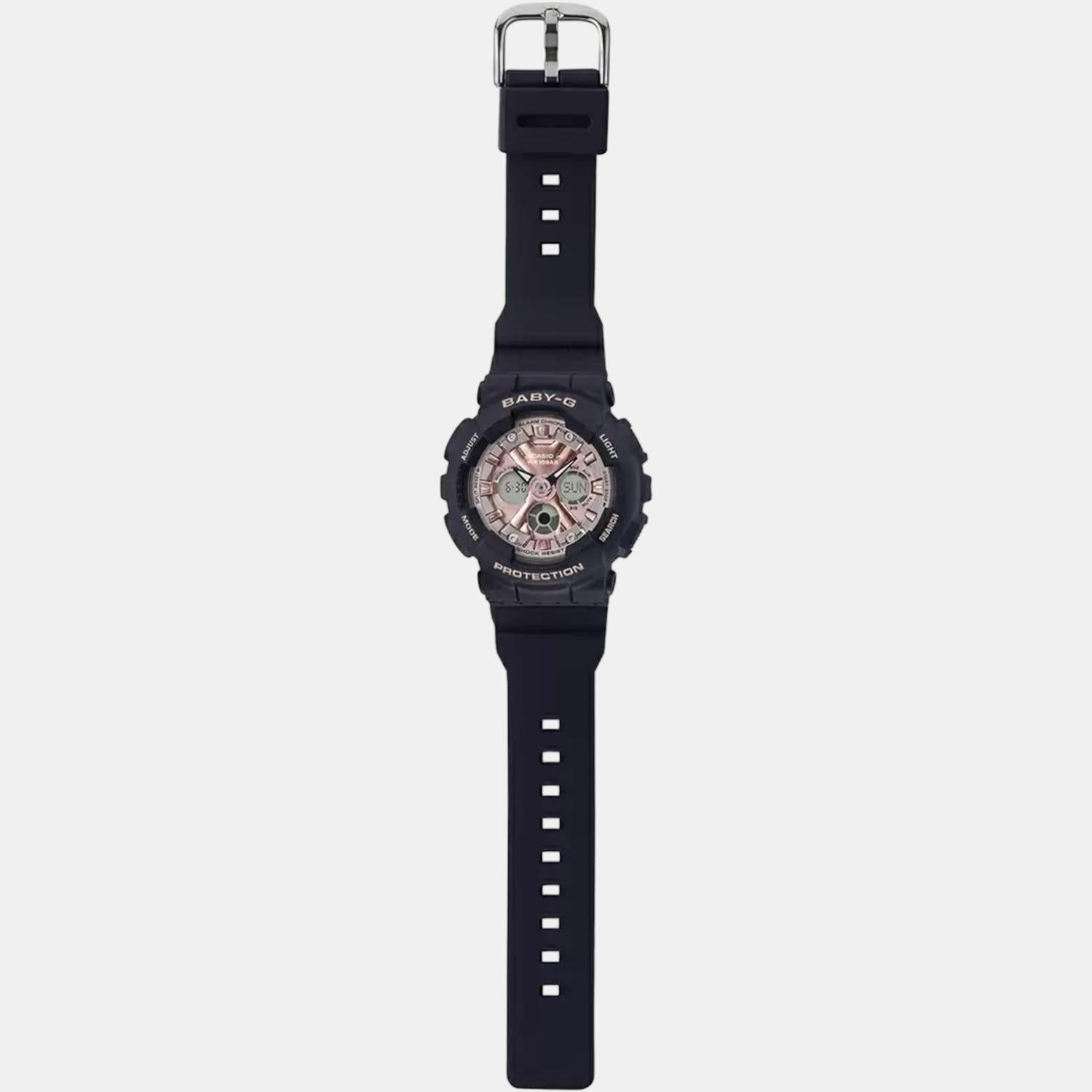 Baby-G Women Quartz Gold Dial Analog-Digital Resin Watch BX177