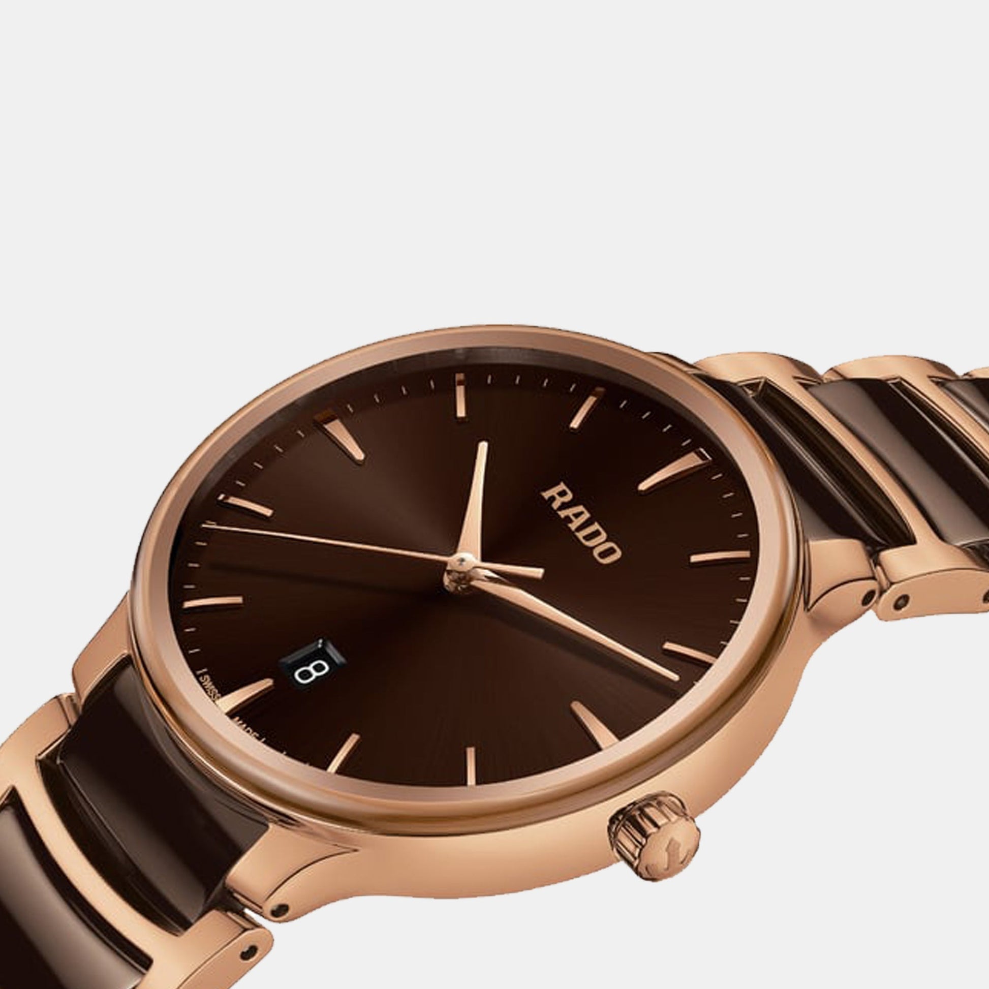 Centrix Unisex Quartz Brown Dial Analog Stainless Steel Watch R30023302